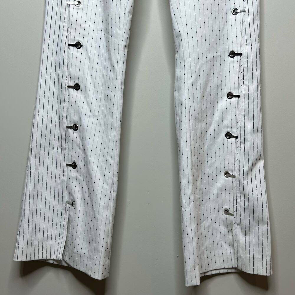 Chelsea and Walker Farrah Flared Pants Size 8 Grommet Detail Fireman Closure - Picture 7 of 16